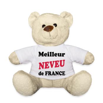 Bester Neffe Frankreichs - Teddy - Weiß - Vorne