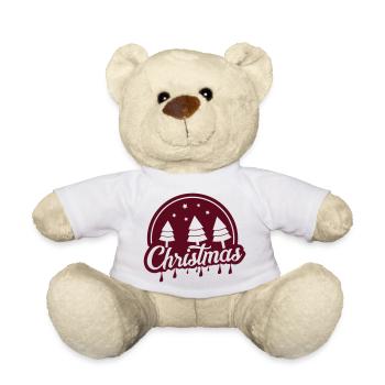 Christmas Weihnachten - Teddy - Weiß - Vorne