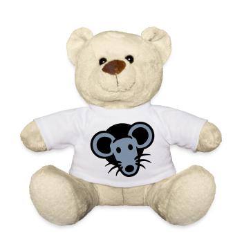 Trou de souris Trou de souris Trou de souris Peeps Mignon Drôle Bande dessinée - Nounours - blanc - Devant