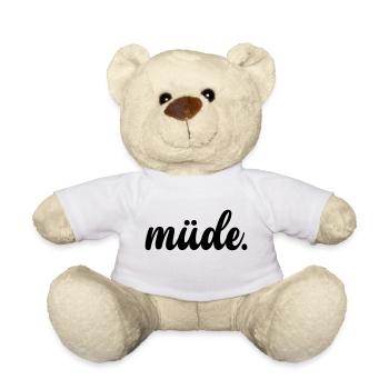 Müde - Teddy - Weiß - Vorne