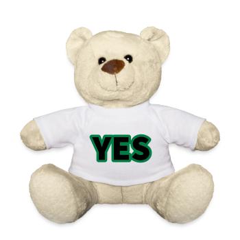 YES - Teddy Bear - white - Front