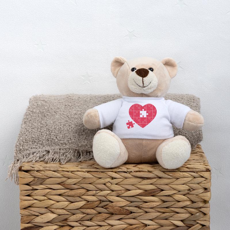 Puzzleherz Teddy