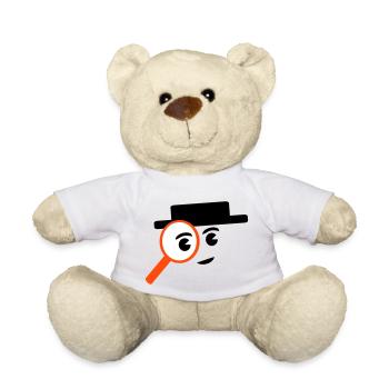 investigate - Teddy Bear - white - Front