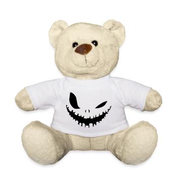 Masque d'Halloween - Conception drôle de protège-dents - Nounours - blanc - Devant