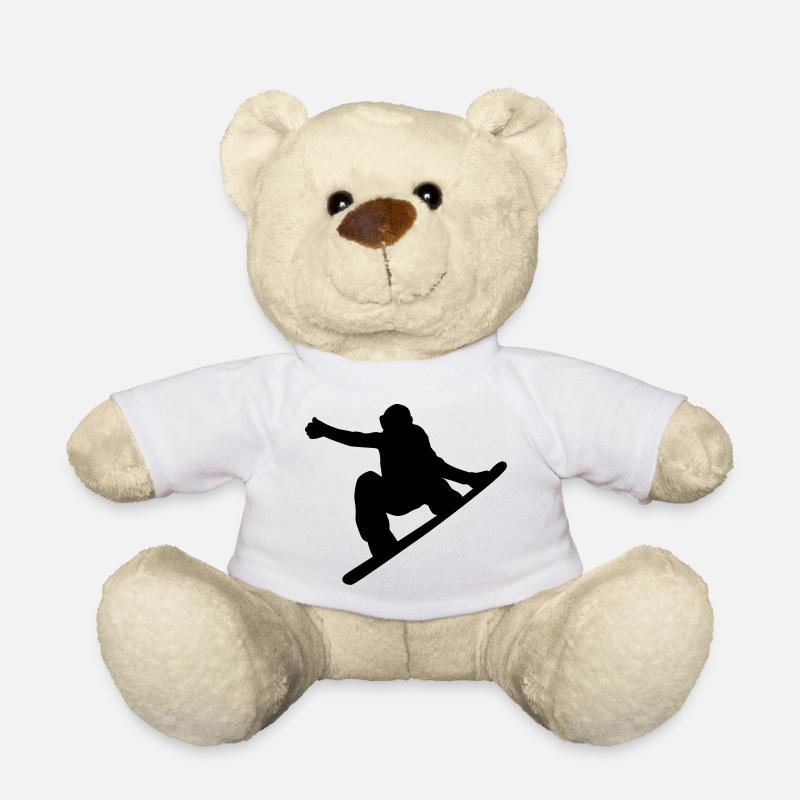 snowboard - Teddy Bear - white