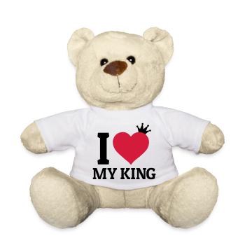 I love my King - Teddy - Weiß - Vorne