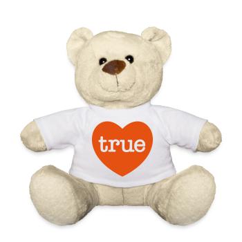WAHRE LIEBE Herz - Teddy - Weiß - Vorne