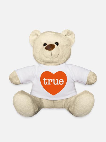 WAHRE LIEBE Herz - Teddy - Weiß