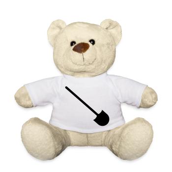 PELLE TRAVAUX - Nounours - blanc - Devant