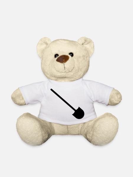 EXCAVATOR WORKS - Teddy Bear - white