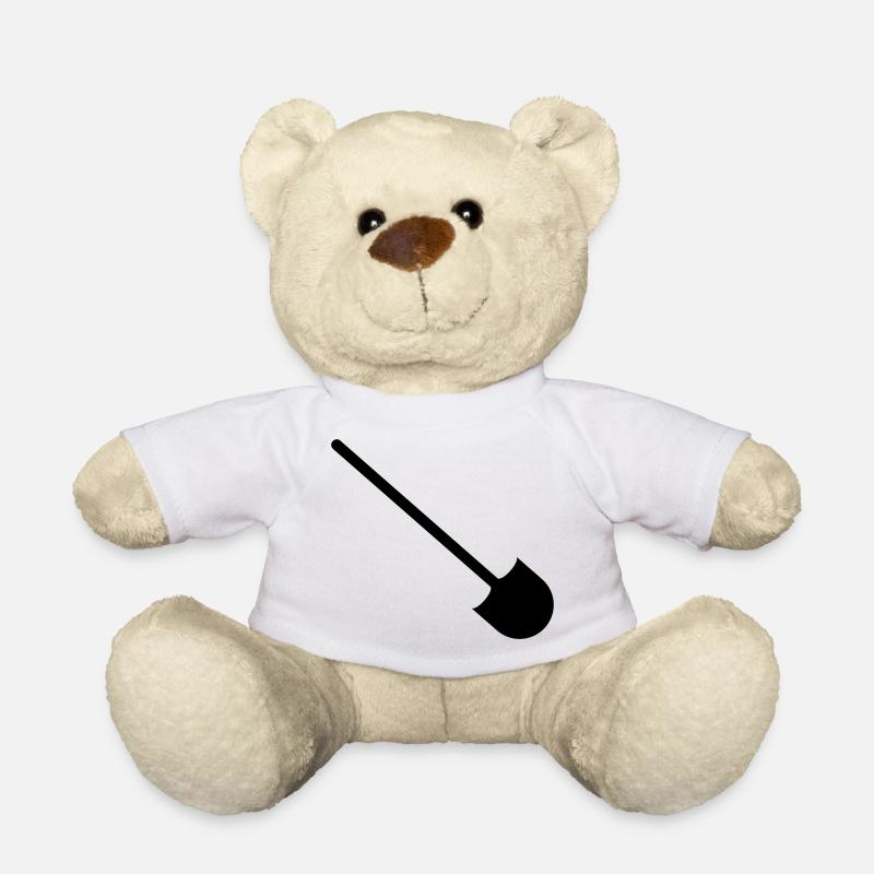 EXCAVATOR WORKS - Teddy Bear - white