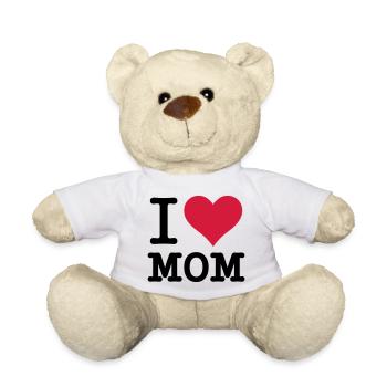 I Love Mom - Teddy - Weiß - Vorne