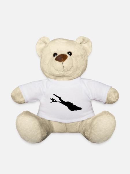 Silhouette de Bodensee – Contour du lac de Constance - Nounours - blanc