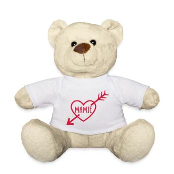 Mamie je t'aime ! - Nounours - blanc - Devant
