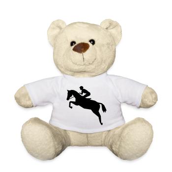 Jockey - Pferderennen - Teddy - Weiß - Vorne