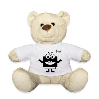 Kleines Monster macht Buh - Teddy - Weiß - Vorne