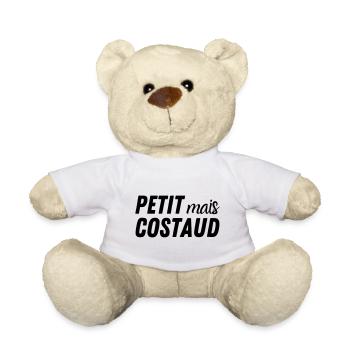 Petit mais costaud - Nounours - blanc - Devant