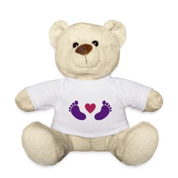 Baby feet - Teddy Bear - white - Front