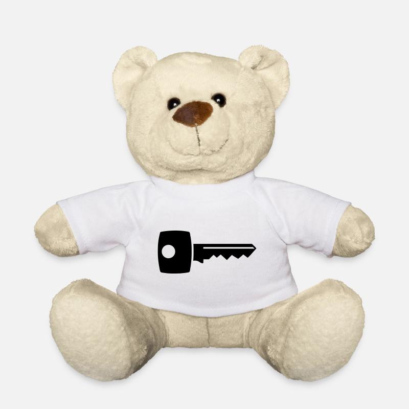 Clé - Nounours - blanc