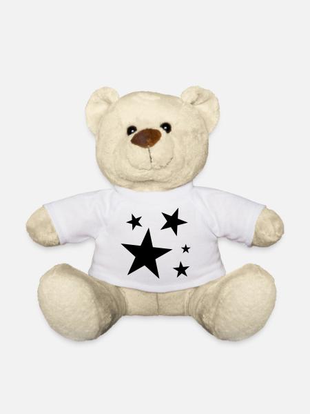 Stars Stars - Teddy Bear - white