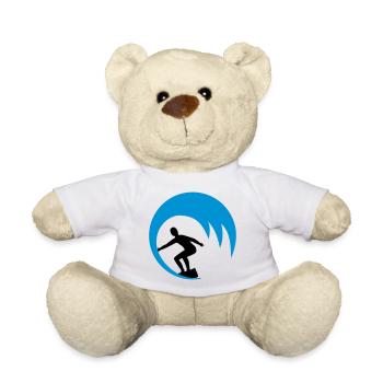 Surfeurs, surfeurs - Nounours - blanc - Devant