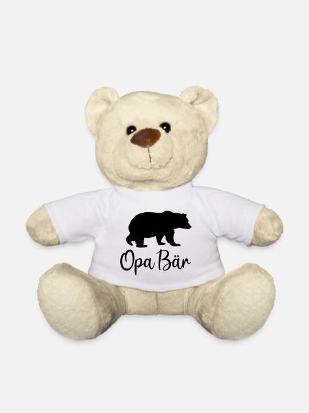 Opa Bär Bester Opi Großvater Geschenk cool Enkel - Teddy - Weiß
