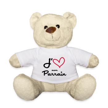 J'aime mon Parrain - Nounours - blanc - Devant