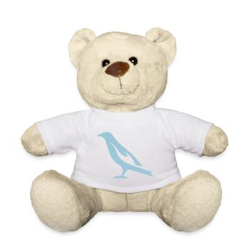 Burning Bird | Burning Bird Silhouette - Teddy Bear - white - Front