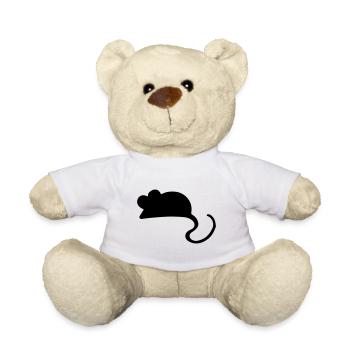 Idée cadeau souris souris / souris - Nounours - blanc - Devant