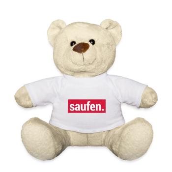 Endlich wieder saufen - Teddy - Weiß - Vorne