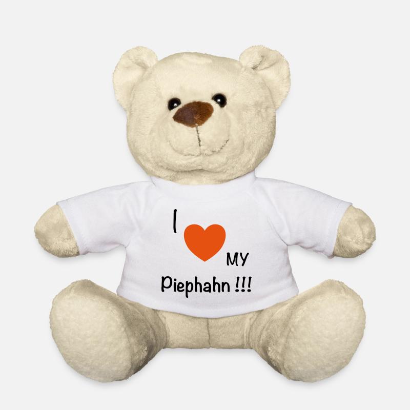 I love my Piephahn - Teddy - Weiß