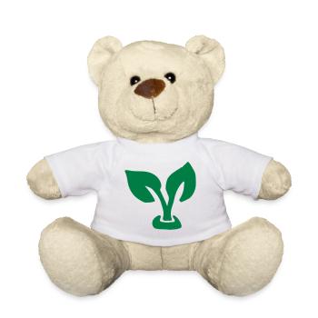 Feuille gross / leaf - plant - Germin - Nounours - blanc - Devant