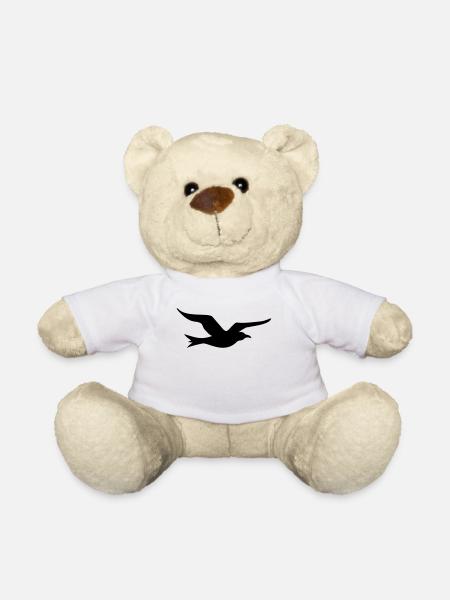 Möwe von der Küste Geschenk - Teddy - Weiß