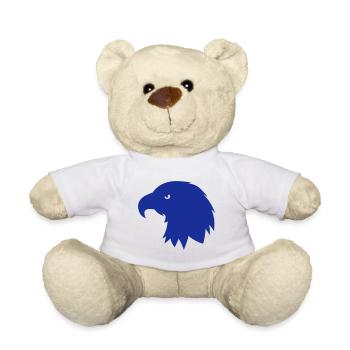 aigle tete silhouette ombre 702 - Nounours - blanc - Devant