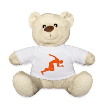 leichtathletik sprintrennen geschwindigkeit 16 4 - Teddy - Weiß - Vorne