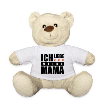 ich liebe meine mama herz - Teddy - Weiß - Vorne