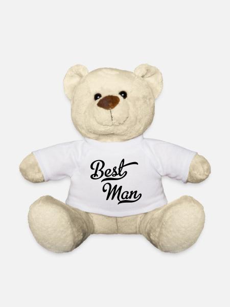 Best man - Teddy Bear - white