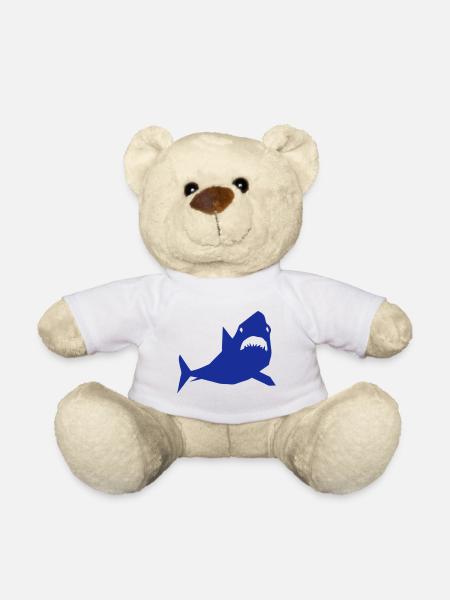 Hai-Cartoon-Design-Papier-Design - Teddy - Weiß