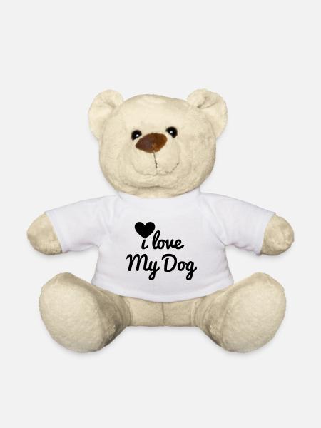 I love my dog - Teddy Bear - white