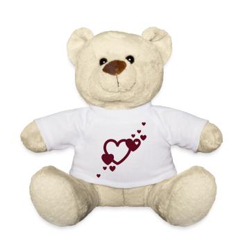 Herzen / hearts (1c) - Teddy - Weiß - Vorne
