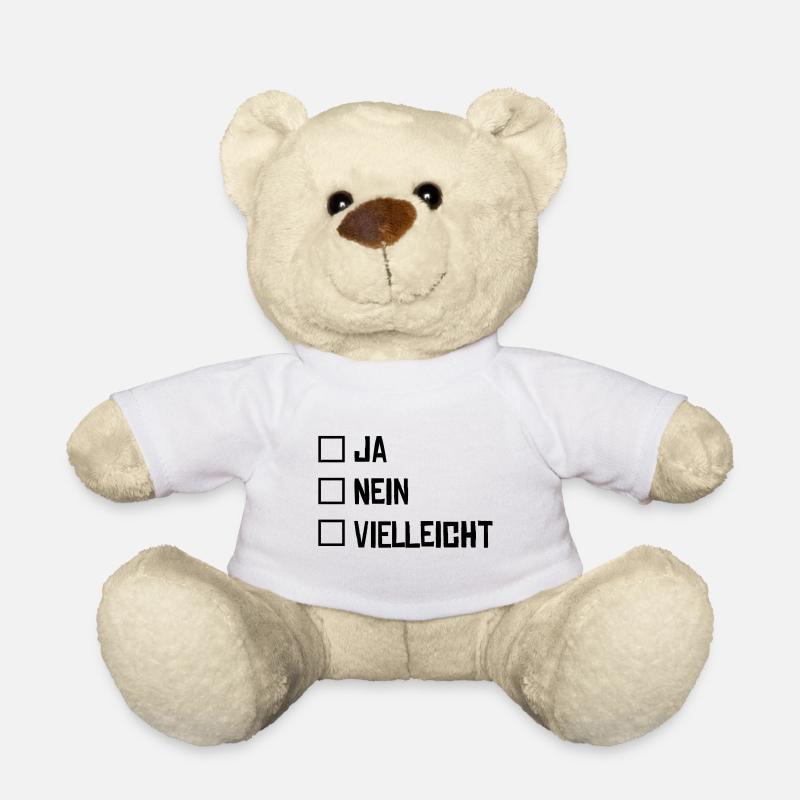 ja nein ankreuzen vielleicht - Teddy - Weiß