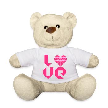 I LOVE - Teddy - Weiß - Vorne