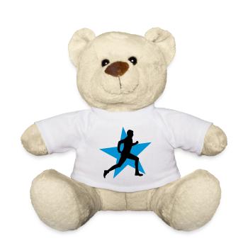 running male ii with star 2c - Nounours - blanc - Devant