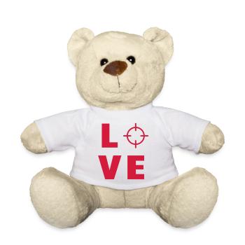 Sportschießen Schütze Sport Sportler Spieler - Teddy - Weiß - Vorne