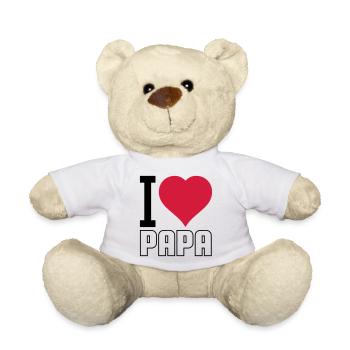 J’aime Papa 02 - Nounours - blanc - Devant