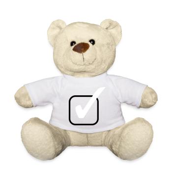 haken symbol - Teddy - Weiß - Vorne