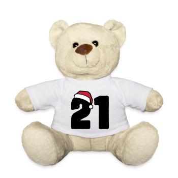 21 Numéro Noël - Nounours - blanc - Devant