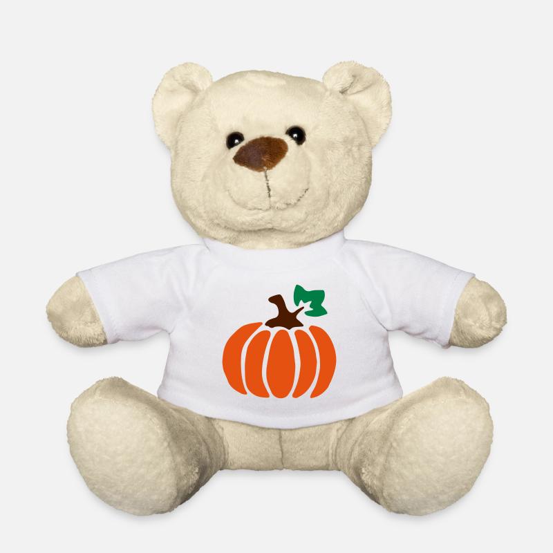 Pumpkin - Pumpkin - Squash - Halloween - Teddy Bear - white
