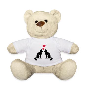 Chien loup renard - Chien loup renard - amoureux - amour - Nounours - blanc - Devant