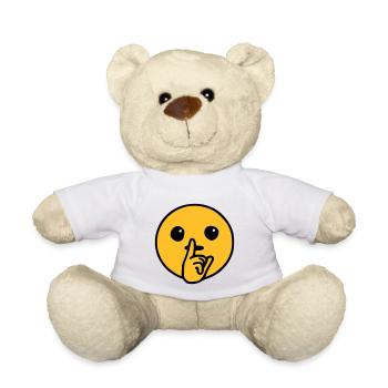 Emoji Silent Sketch Color - Teddy Bear - white - Front